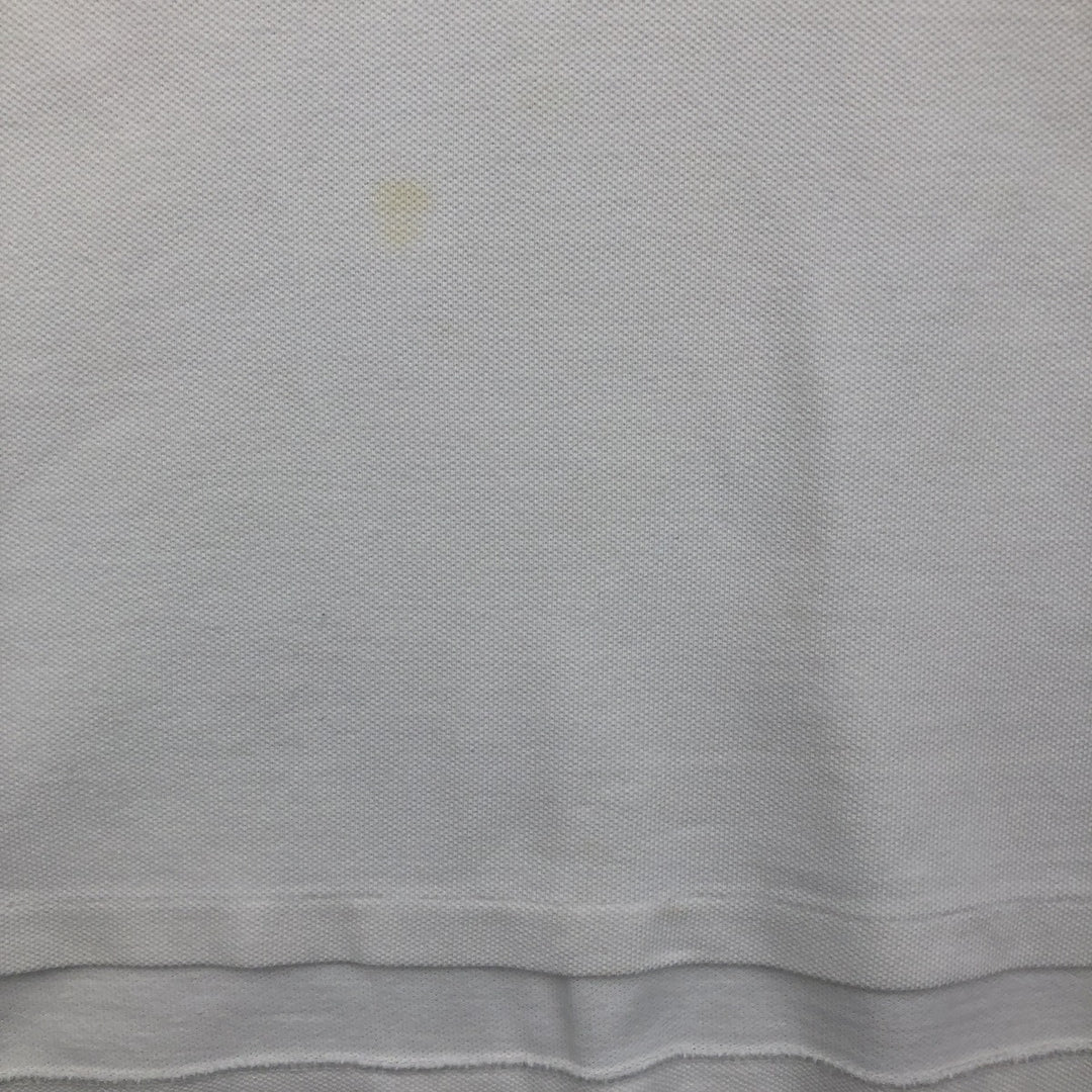 Ralph Lauren POLO by Ralph Lauren CUSTOM FIT Big Pony Short Sleeve Polo Shirt Men's L size cotton white type Vintage Second Hand