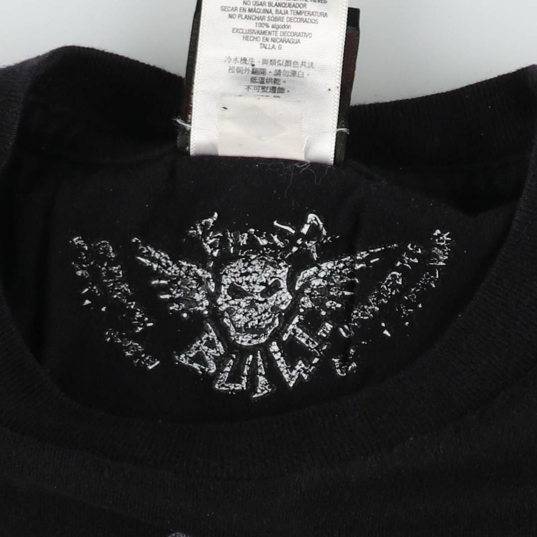 Harley-Davidson Eagle Pattern Motorcycle Bike T-shirt Men's L size cotton black type Vintage Second Hand