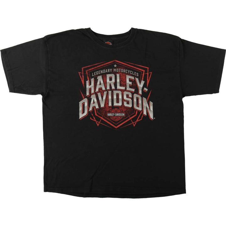 Harley-Davidson Motorcycle Bike T-shirt, Men's XL size cotton black type Vintage Second Hand
