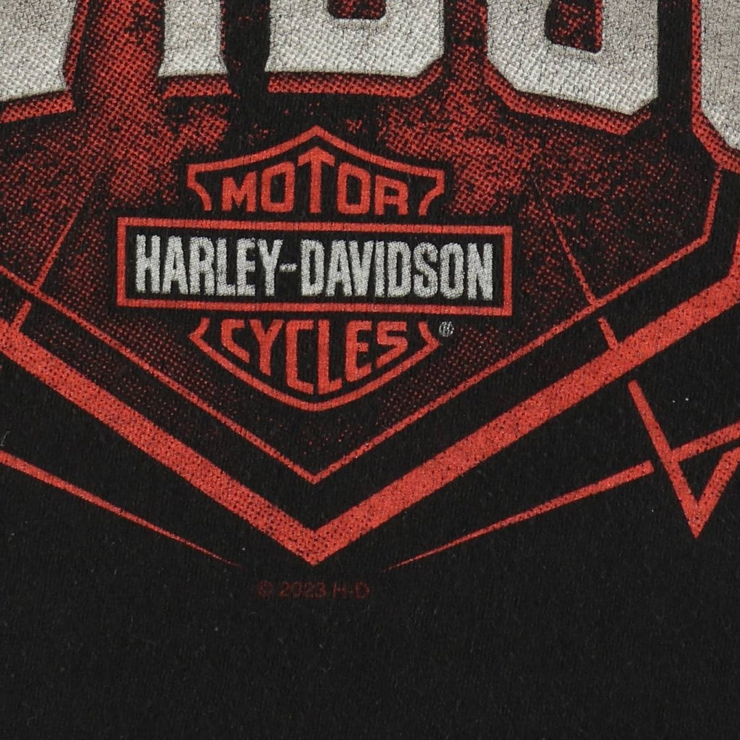 Harley-Davidson Motorcycle Bike T-shirt, Men's XL size cotton black type Vintage Second Hand