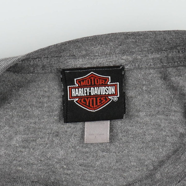 Harley-Davidson Motorcycle Bike T-shirt, Men's Size L unclear gray type Vintage Second Hand