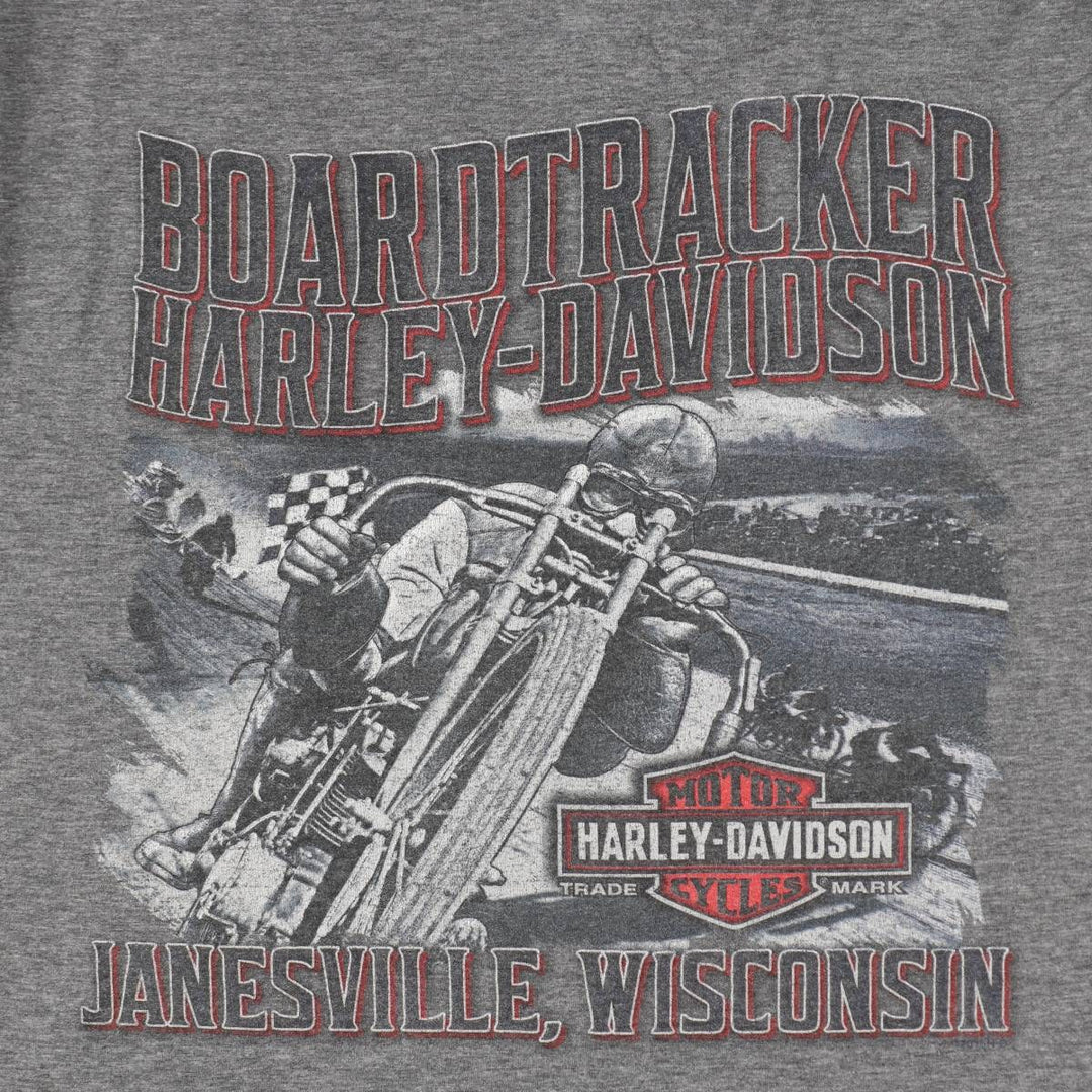 Harley-Davidson Motorcycle Bike T-shirt, Men's Size L unclear gray type Vintage Second Hand
