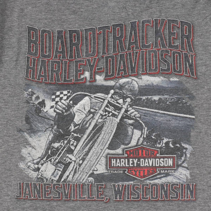 Harley-Davidson Motorcycle Bike T-shirt, Men's Size L unclear gray type Vintage Second Hand