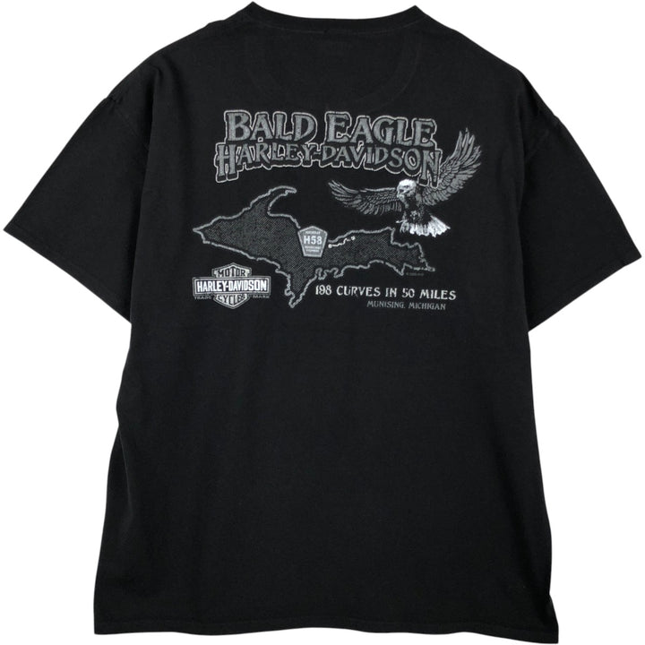 Harley-Davidson Motorcycle Bike T-shirt, Men's XL size cotton black type Vintage Second Hand