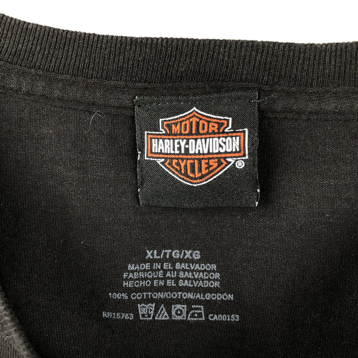 Harley-Davidson Motorcycle Bike T-shirt, Men's XL size cotton black type Vintage Second Hand