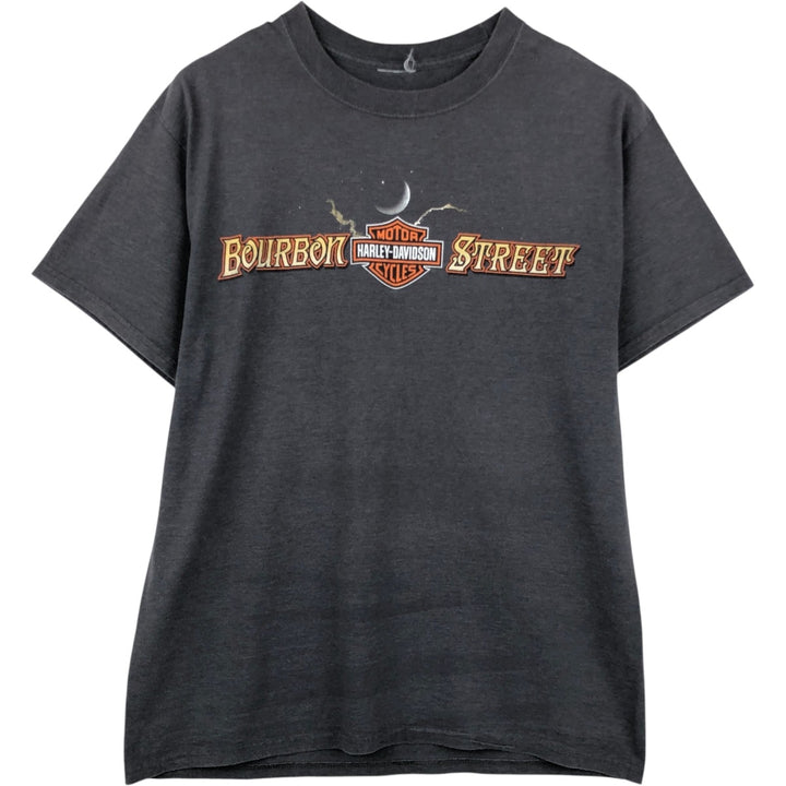 Harley-Davidson Motorcycle Bike T-shirt, Men's XL size unclear Charcoal Vintage Second Hand