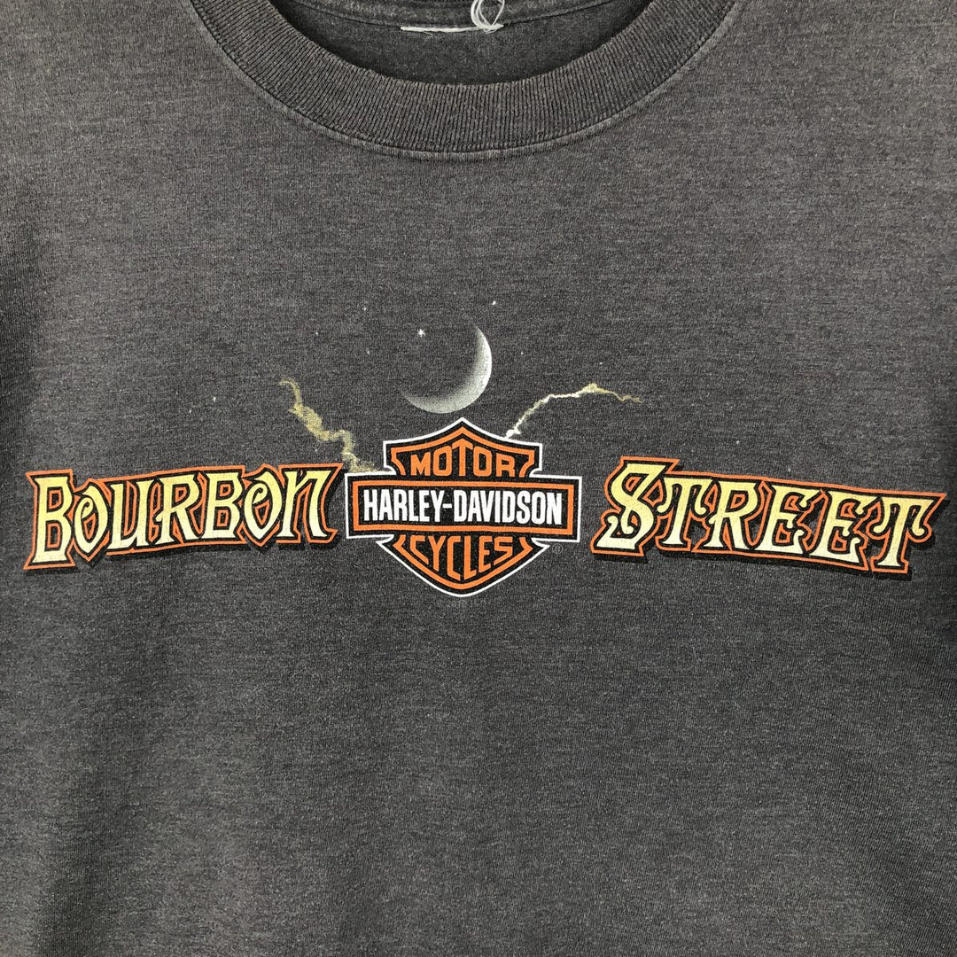 Harley-Davidson Motorcycle Bike T-shirt, Men's XL size unclear Charcoal Vintage Second Hand