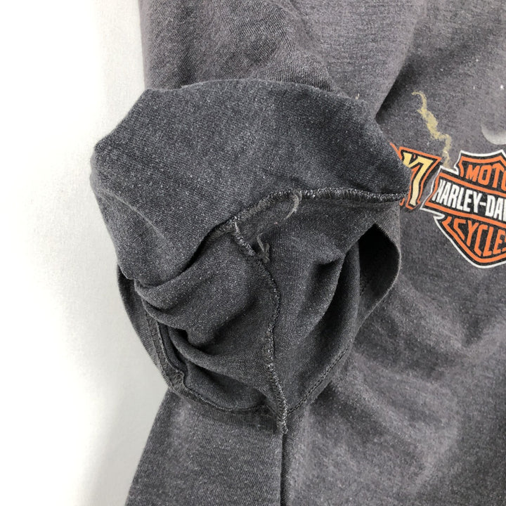 Harley-Davidson Motorcycle Bike T-shirt, Men's XL size unclear Charcoal Vintage Second Hand