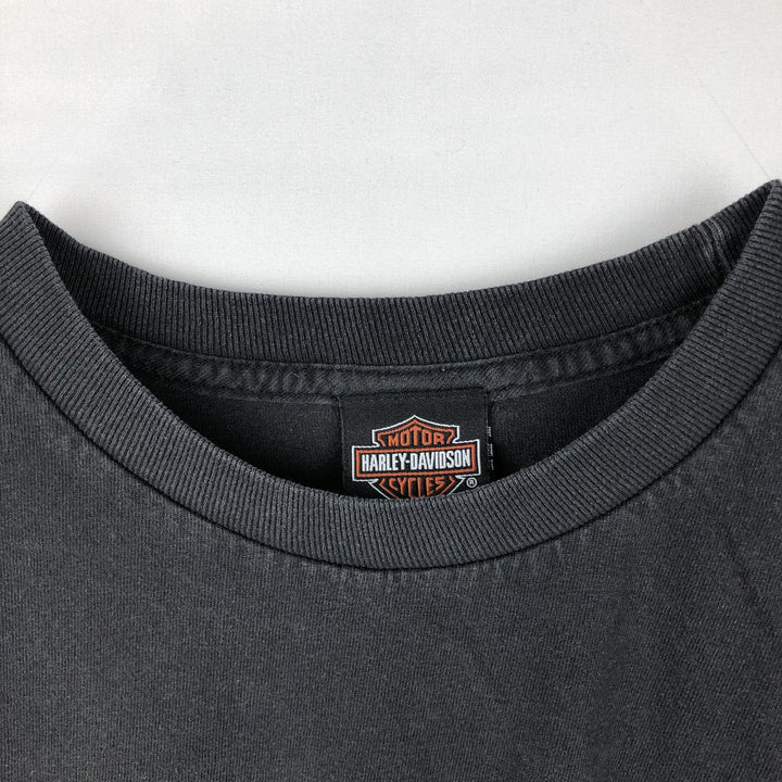 Harley-Davidson Motorcycle Bike T-shirt, Men's Size L cotton black type Vintage Second Hand