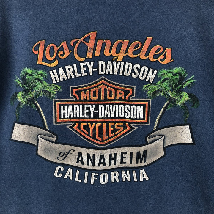 Harley-Davidson Motorcycle Bike T-shirt, Men's XXL cotton blue type Vintage Second Hand
