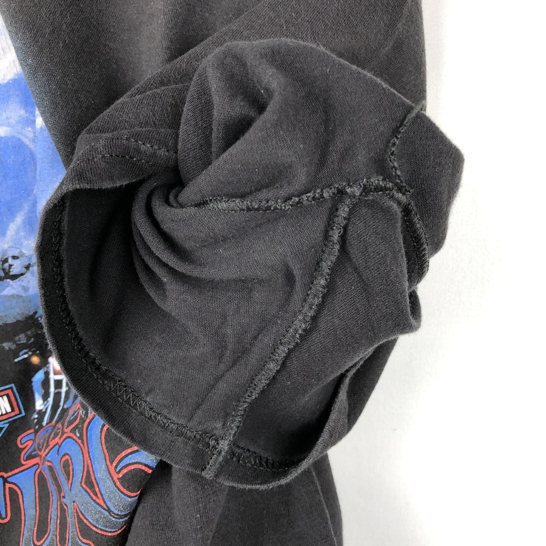 2000'S Harley-Davidson Animal Pattern Motorcycle T-Shirt, Men's Size Large cotton black type Vintage Second Hand