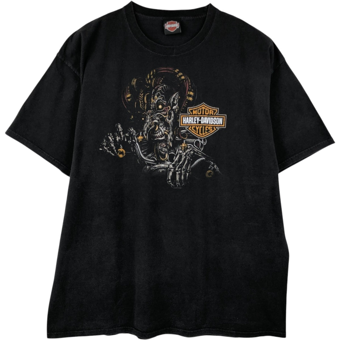 Harley-Davidson Motorcycle Bike T-shirt, Men's XXL cotton black type Vintage Second Hand
