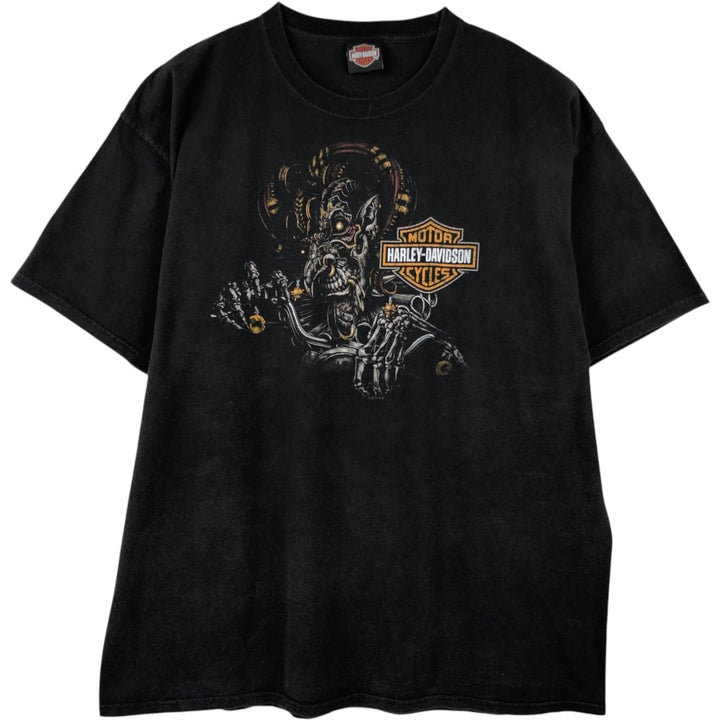 Harley-Davidson Motorcycle Bike T-shirt, Men's XXL cotton black type Vintage Second Hand