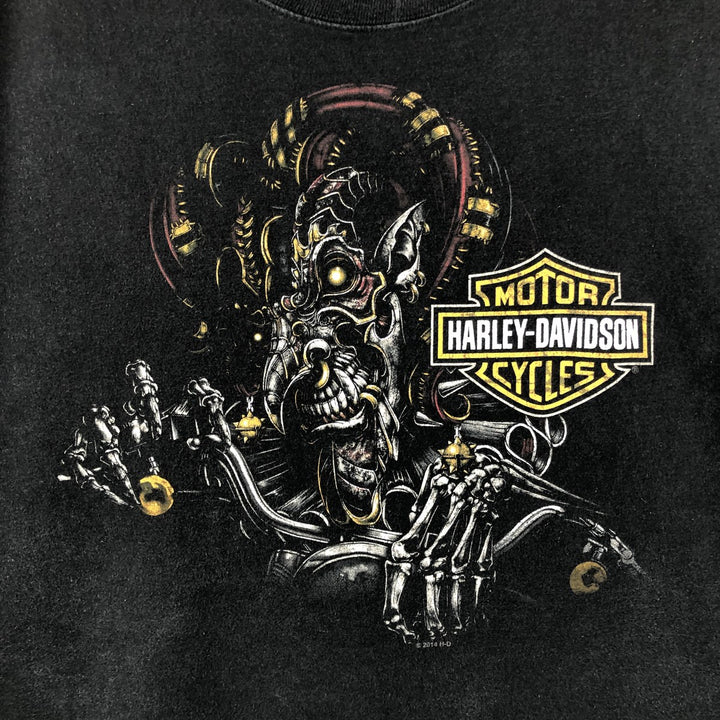 Harley-Davidson Motorcycle Bike T-shirt, Men's XXL cotton black type Vintage Second Hand