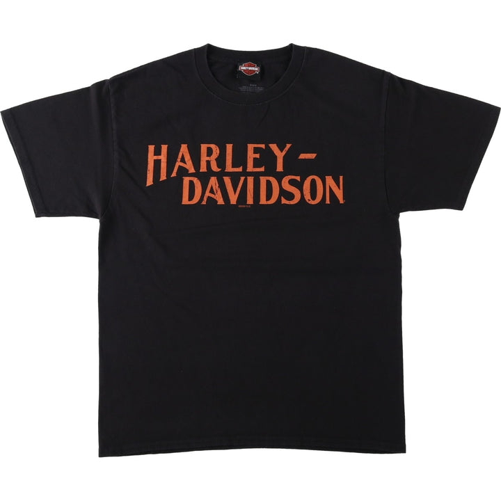 Harley-Davidson Snake Pattern Python Motorcycle T-Shirt, Men's Size M (approx.) cotton black type Vintage Second Hand