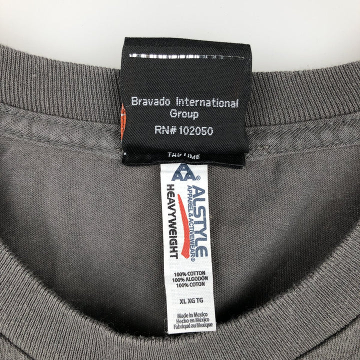 Alstyle Harley-Davidson Eagle Pattern Motorcycle T-Shirt (Men's XL equivalent) cotton Charcoal Vintage Second Hand