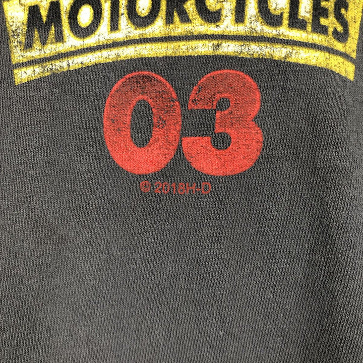 Alstyle Harley-Davidson Eagle Pattern Motorcycle T-Shirt (Men's XL equivalent) cotton Charcoal Vintage Second Hand