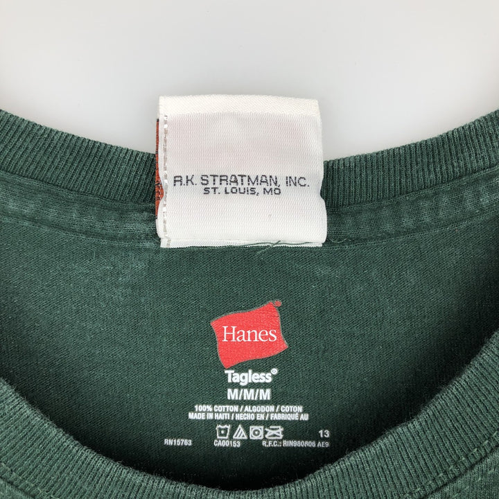 Hanes TAGLESS Harley-Davidson Motorcycle T-Shirt, Men's Size M (approx.) cotton green type Vintage Second Hand