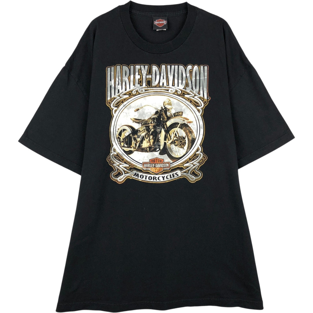 Harley-Davidson Motorcycle Bike T-shirt, Men's XXL cotton black type Vintage Second Hand