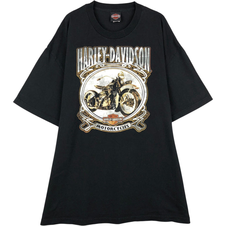 Harley-Davidson Motorcycle Bike T-shirt, Men's XXL cotton black type Vintage Second Hand