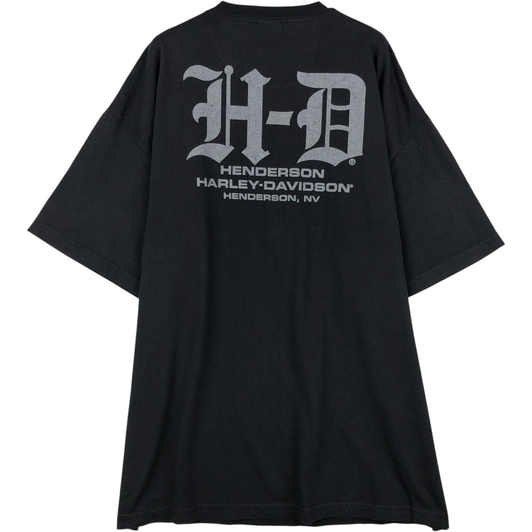 Harley-Davidson Motorcycle Bike T-shirt, Men's XXL cotton black type Vintage Second Hand
