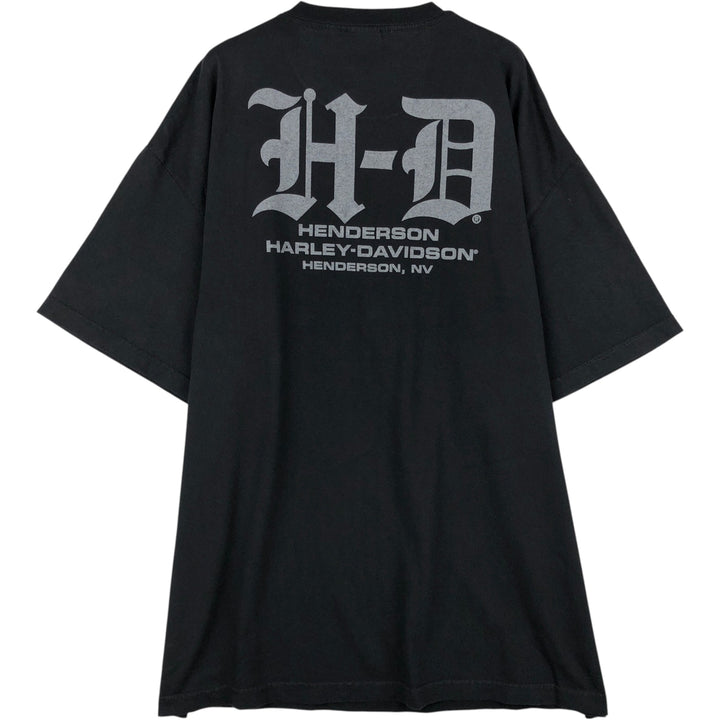 Harley-Davidson Motorcycle Bike T-shirt, Men's XXL cotton black type Vintage Second Hand