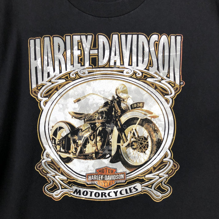 Harley-Davidson Motorcycle Bike T-shirt, Men's XXL cotton black type Vintage Second Hand