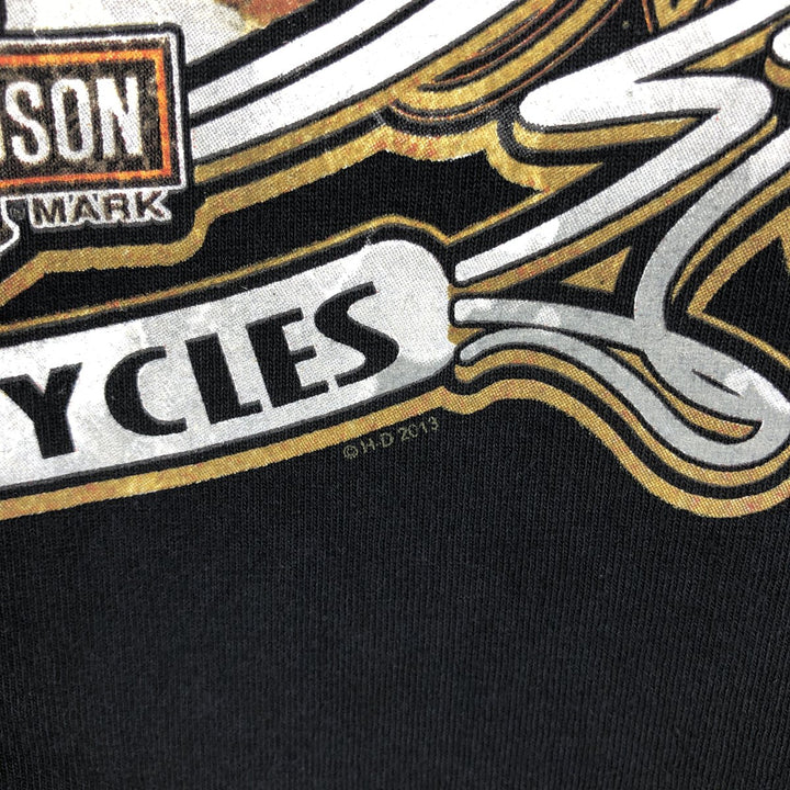 Harley-Davidson Motorcycle Bike T-shirt, Men's XXL cotton black type Vintage Second Hand