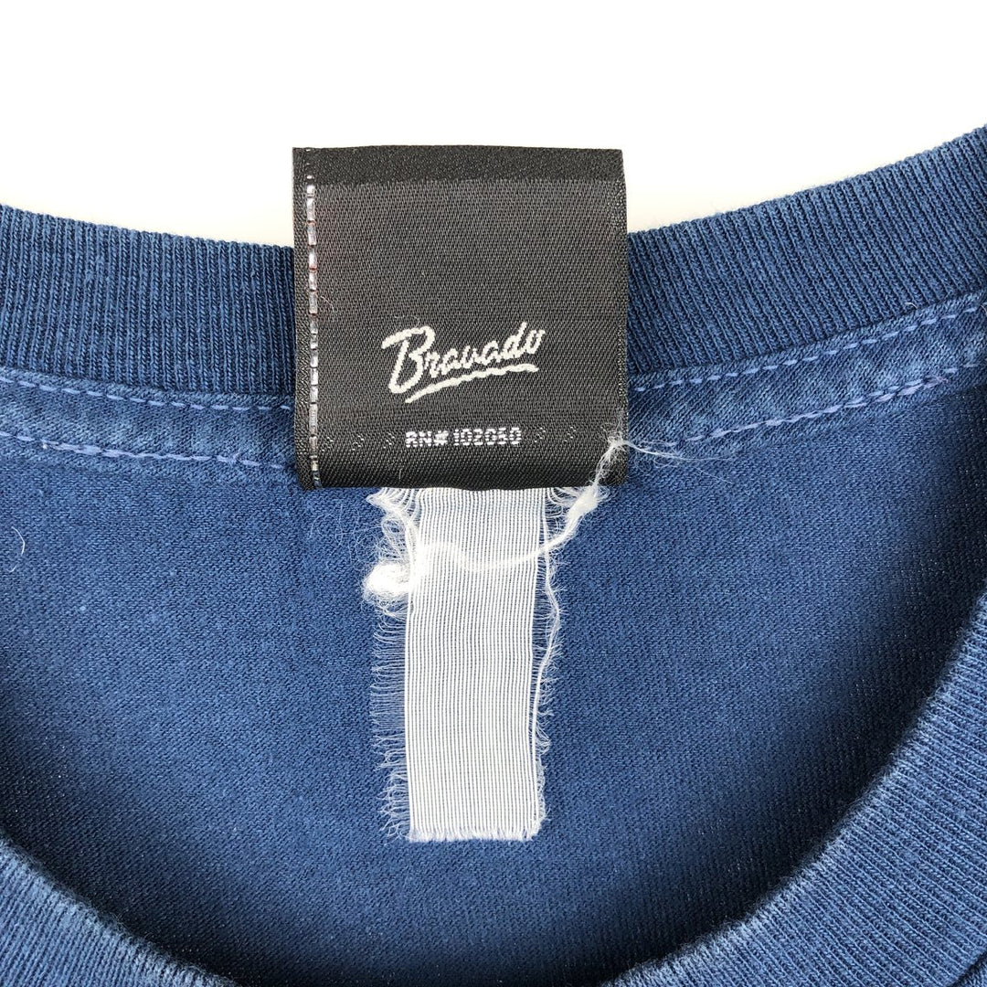 Harley-Davidson Motorcycle Bike T-shirt, Men's XL size unclear blue type Vintage Second Hand