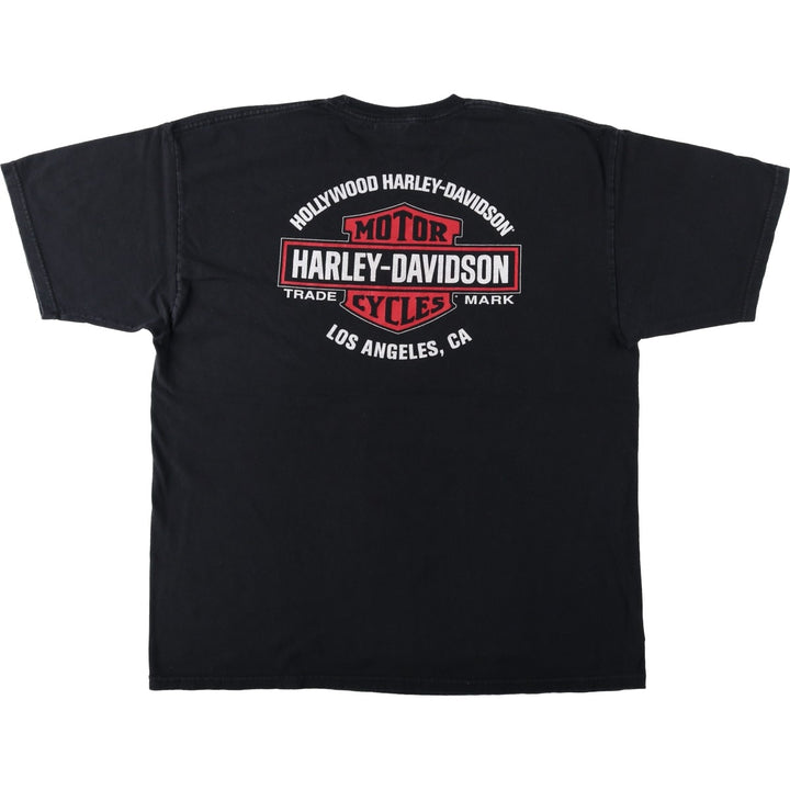 Harley-Davidson Pin-up Girl Motorcycle Bike T-shirt, Men's XL cotton black type Vintage Second Hand