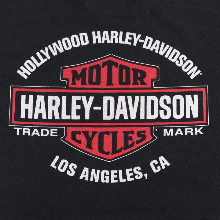 Harley-Davidson Pin-up Girl Motorcycle Bike T-shirt, Men's XL cotton black type Vintage Second Hand