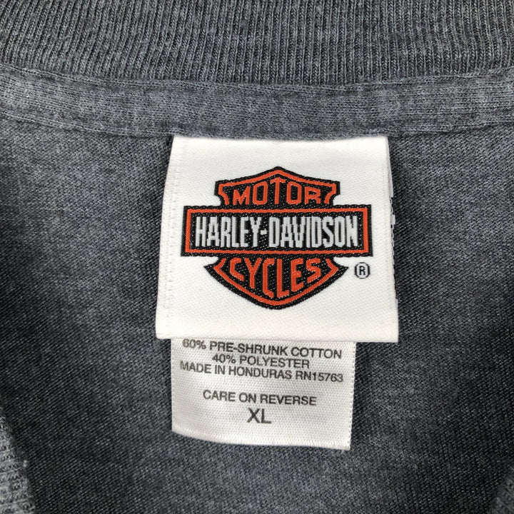 Harley-Davidson Pin-up Girl Motorcycle Bike T-shirt, Men's XL cotton Charcoal Vintage Second Hand
