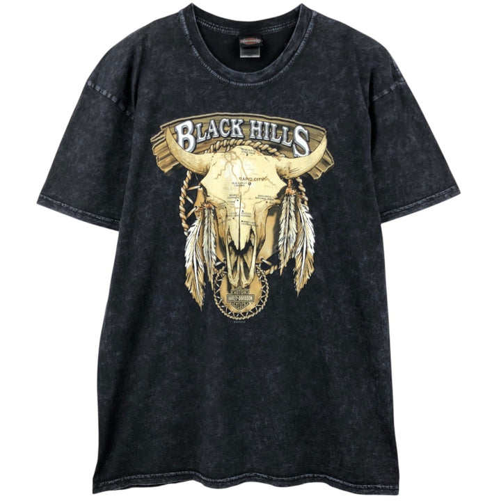 Harley-Davidson Motorcycle Bike T-shirt, Men's XL size cotton black type Vintage Second Hand