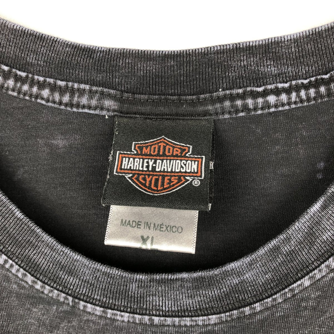 Harley-Davidson Motorcycle Bike T-shirt, Men's XL size cotton black type Vintage Second Hand
