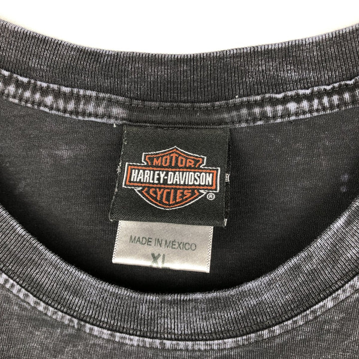 Harley-Davidson Motorcycle Bike T-shirt, Men's XL size cotton black type Vintage Second Hand