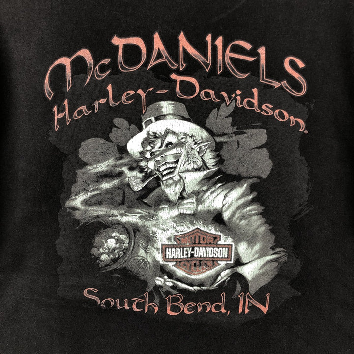 Harley-Davidson Eagle Pattern Motorcycle Bike T-shirt Men's XL unclear black type Vintage Second Hand