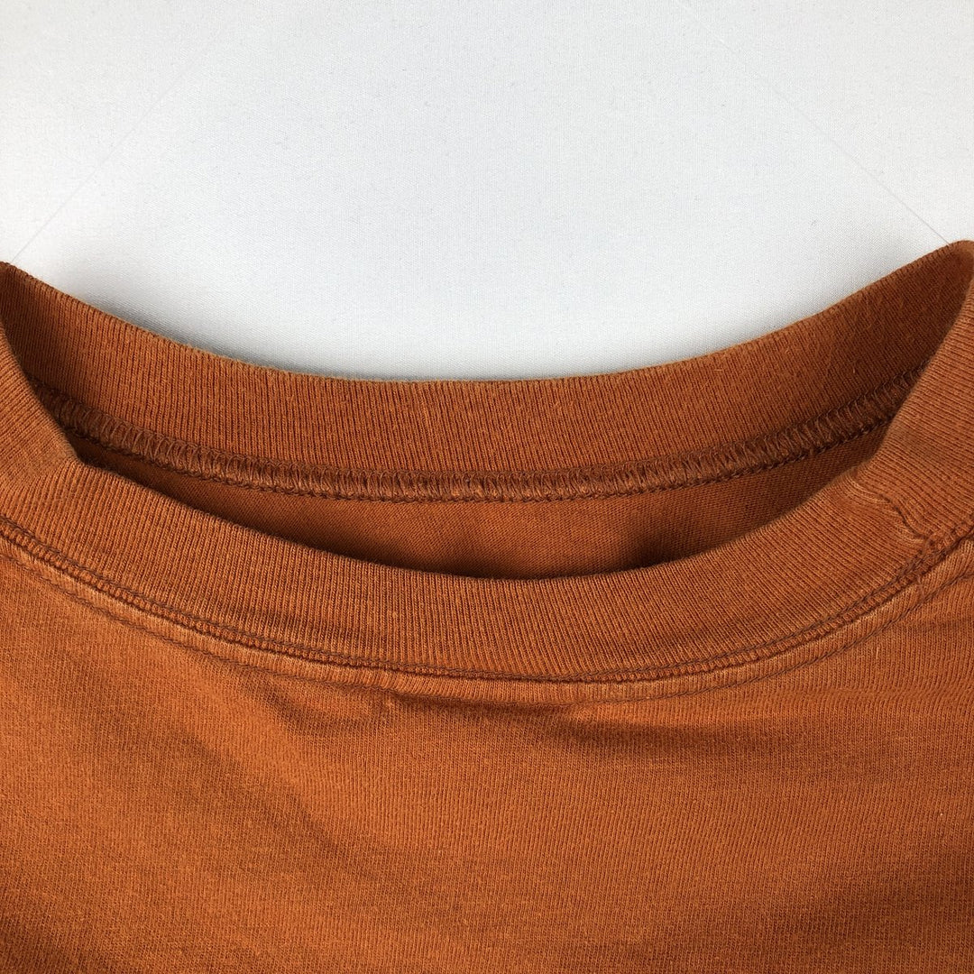 00'S Harley-Davidson Motorcycle Bike T-shirt Made in USA Men's XXL cotton orange type Vintage Second Hand