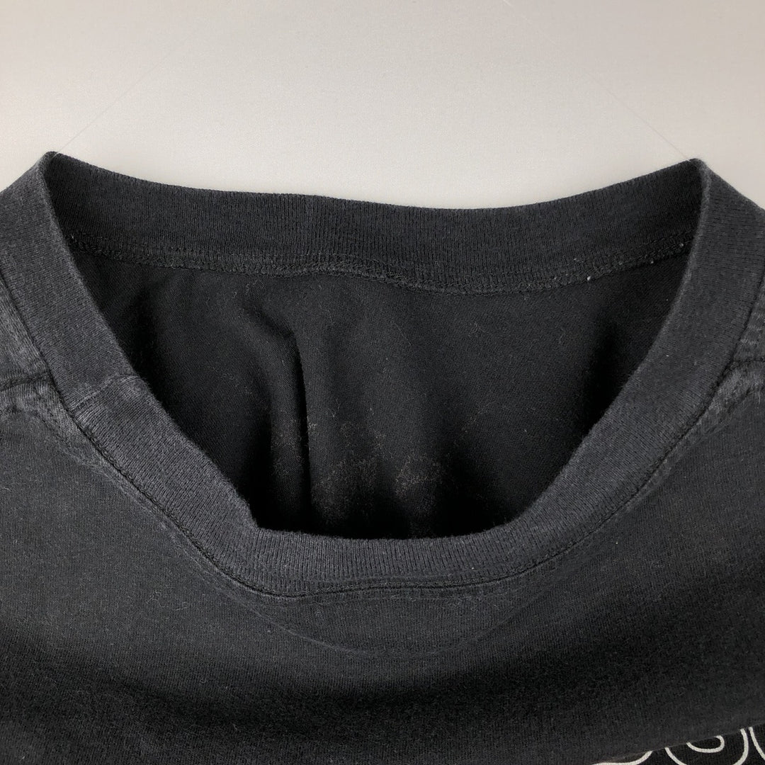 Harley-Davidson Skull Pattern Motorcycle Bike T-shirt Made in USA Men's L size cotton black type Vintage Second Hand