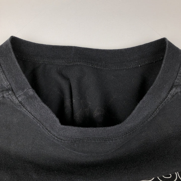 Harley-Davidson Skull Pattern Motorcycle Bike T-shirt Made in USA Men's L size cotton black type Vintage Second Hand
