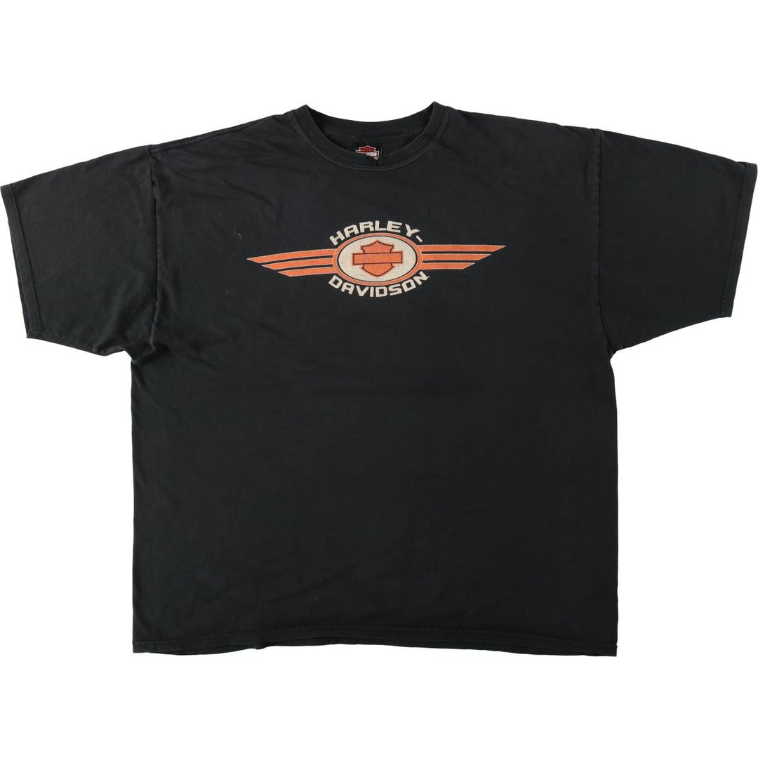 Harley-Davidson Motorcycle Bike T-shirt, Men's XXL cotton black type Vintage Second Hand