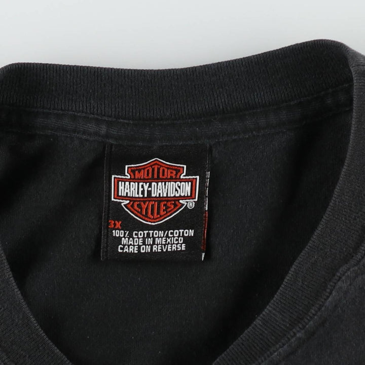 Harley-Davidson Motorcycle Bike T-shirt, Men's XXL cotton black type Vintage Second Hand