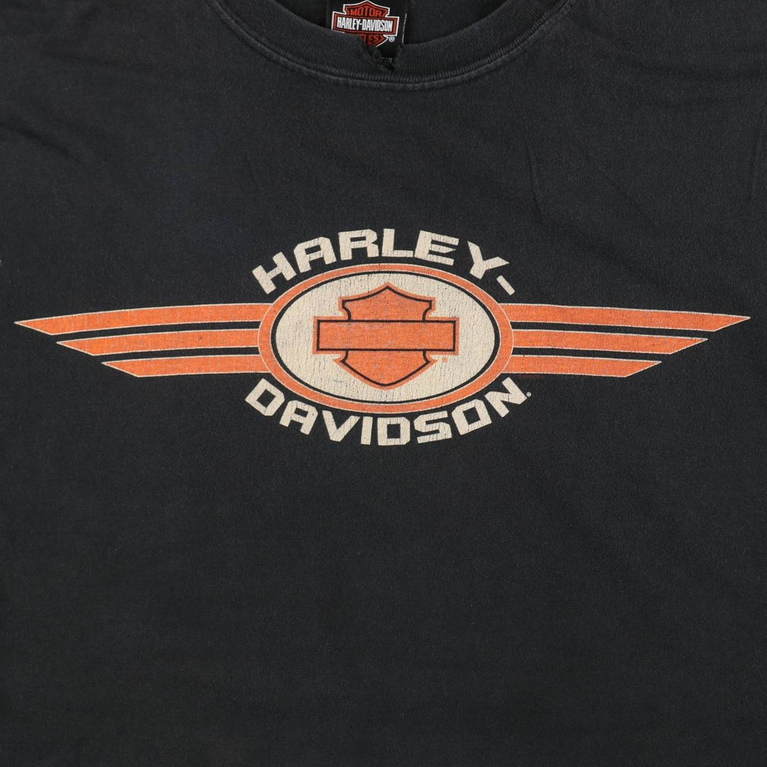 Harley-Davidson Motorcycle Bike T-shirt, Men's XXL cotton black type Vintage Second Hand