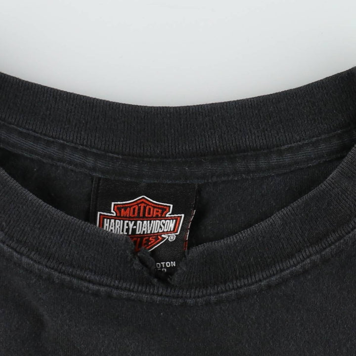 Harley-Davidson Motorcycle Bike T-shirt, Men's XXL cotton black type Vintage Second Hand