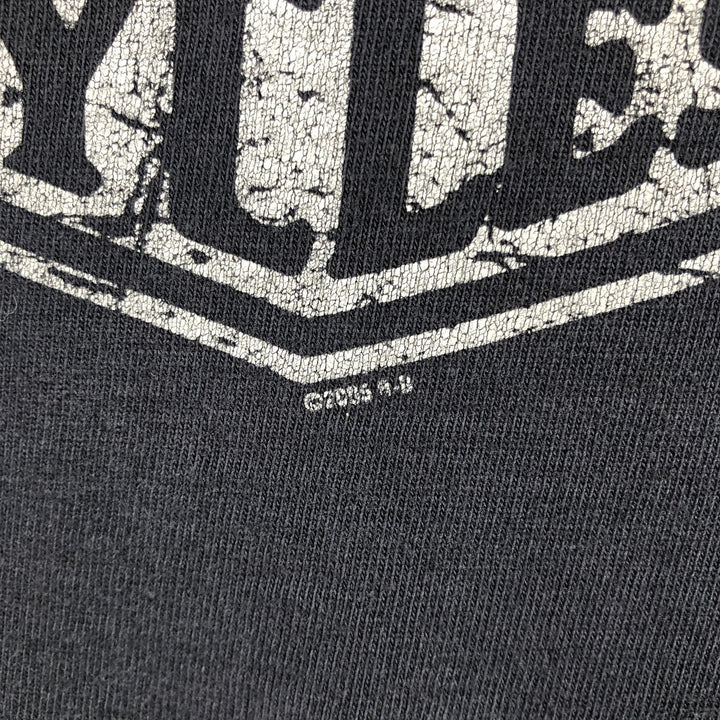 00'S Harley-Davidson Motorcycle Bike T-shirt Made in USA Men's XL cotton black type Vintage Second Hand