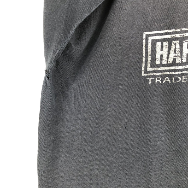 00'S Harley-Davidson Motorcycle Bike T-shirt Made in USA Men's XL cotton black type Vintage Second Hand