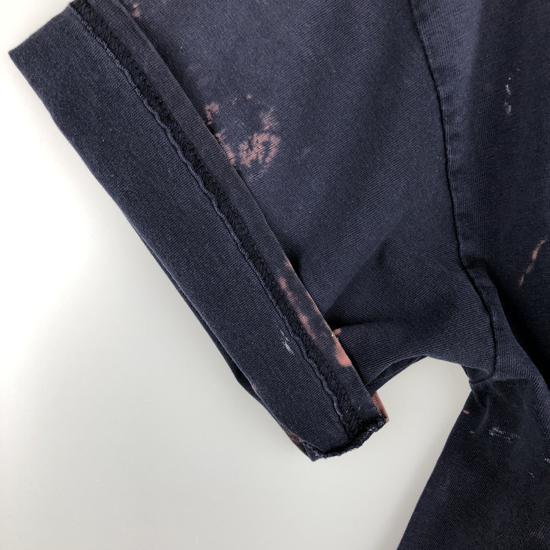 2000'S Harley-Davidson Paint Tie-Dye Pattern Motorcycle T-Shirt, Men's Size L (approx.) cotton navy blue type Vintage Second Hand