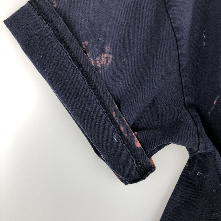 2000'S Harley-Davidson Paint Tie-Dye Pattern Motorcycle T-Shirt, Men's Size L (approx.) cotton navy blue type Vintage Second Hand
