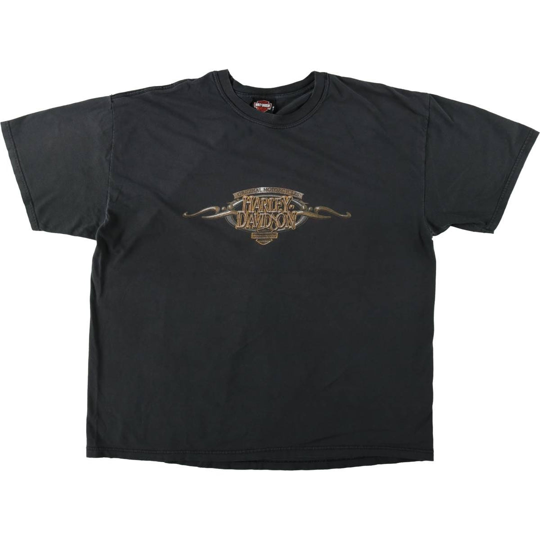 Harley-Davidson Motorcycle Bike T-shirt Made in USA Men's XXL cotton black type Vintage Second Hand