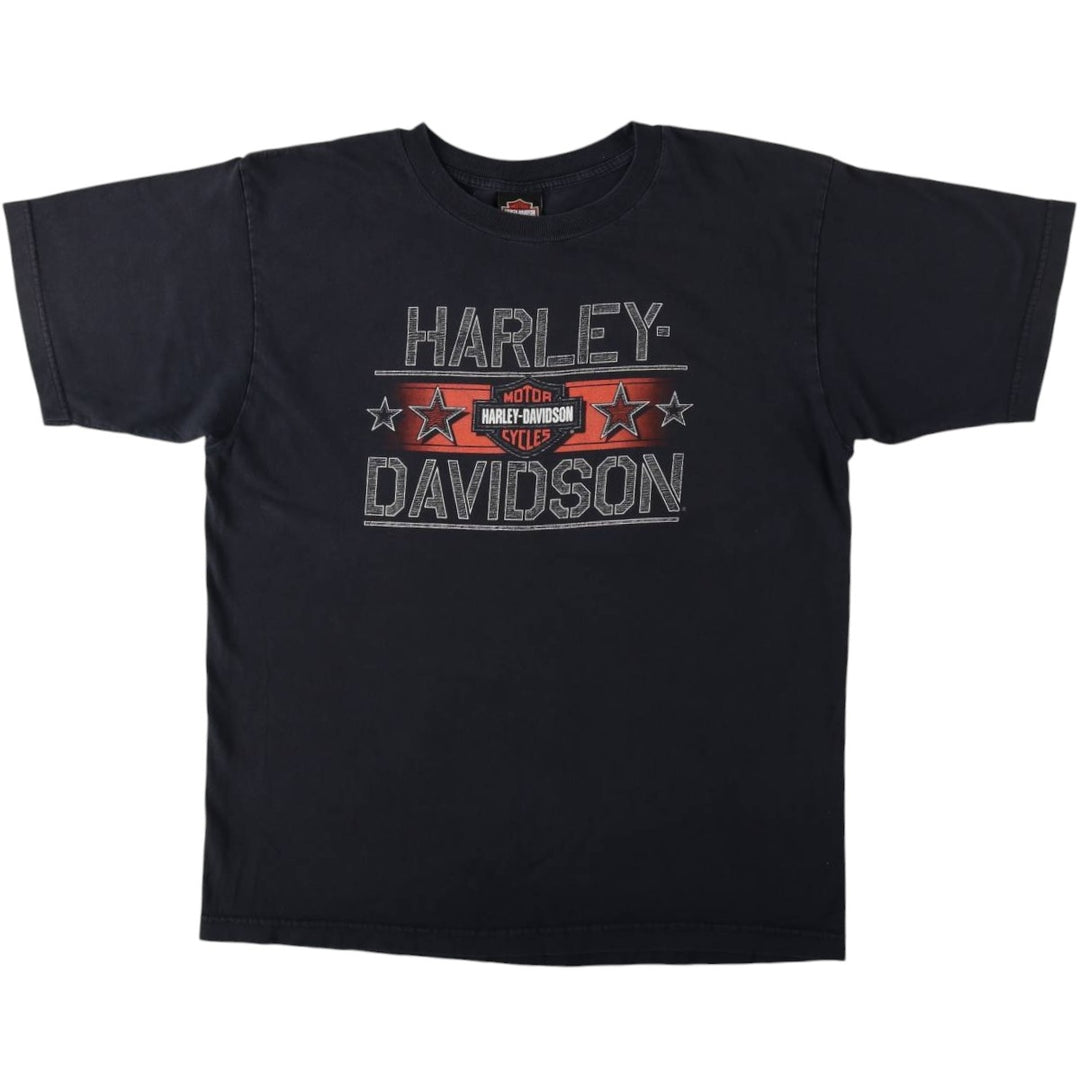 Harley-Davidson Motorcycle Bike T-shirt, Men's XL size unclear black type Vintage Second Hand