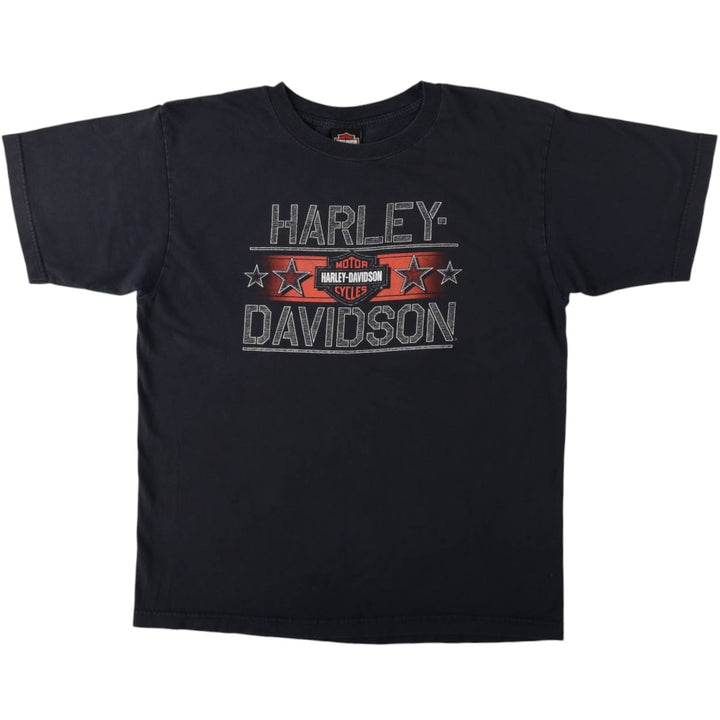 Harley-Davidson Motorcycle Bike T-shirt, Men's XL size unclear black type Vintage Second Hand